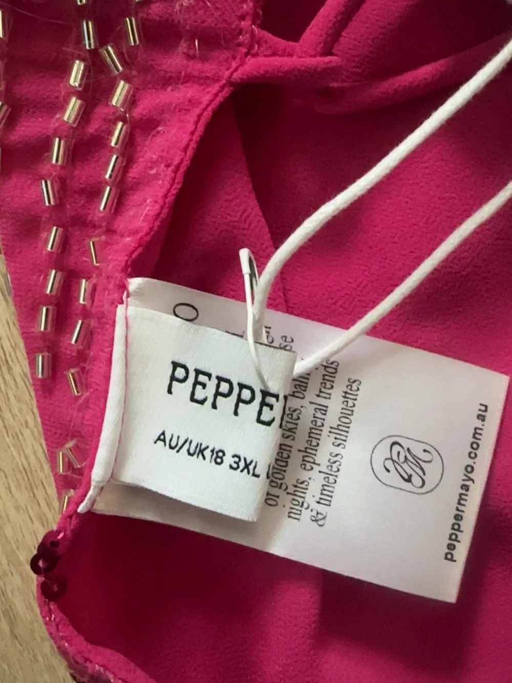 PEPPERMAYO strappy, sequin, embroidered, open back top! - Picture 3 of 3